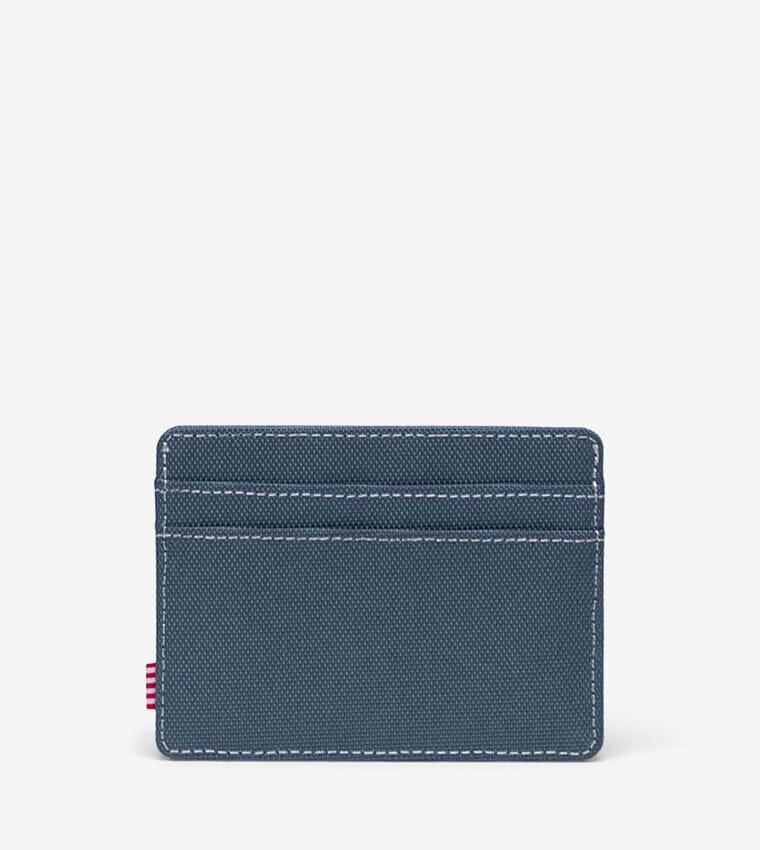 Herschel Charlie Cardholder in Blue Mirage/White Stitch, alternate angle