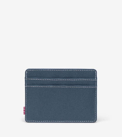 Herschel Charlie Cardholder in Blue Mirage/White Stitch, alternate angle