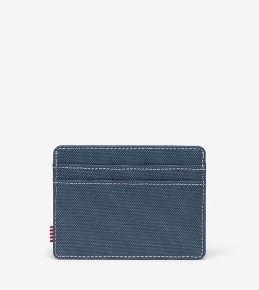 Herschel Charlie Cardholder in Blue Mirage/White Stitch, alternate angle — BambiniJO Jordan