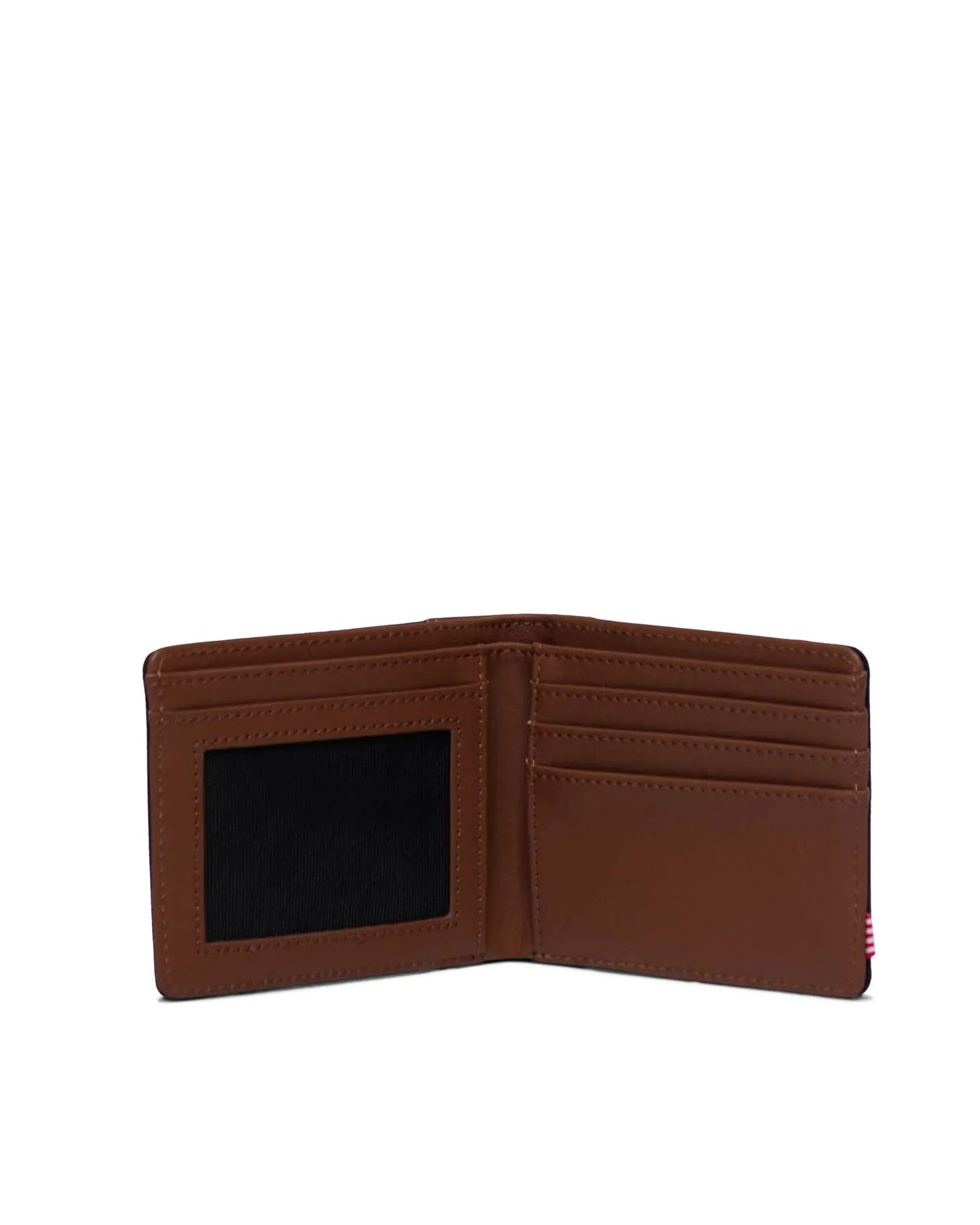 Herschel Hank Bifold Wallet in Black/Tan - interior view