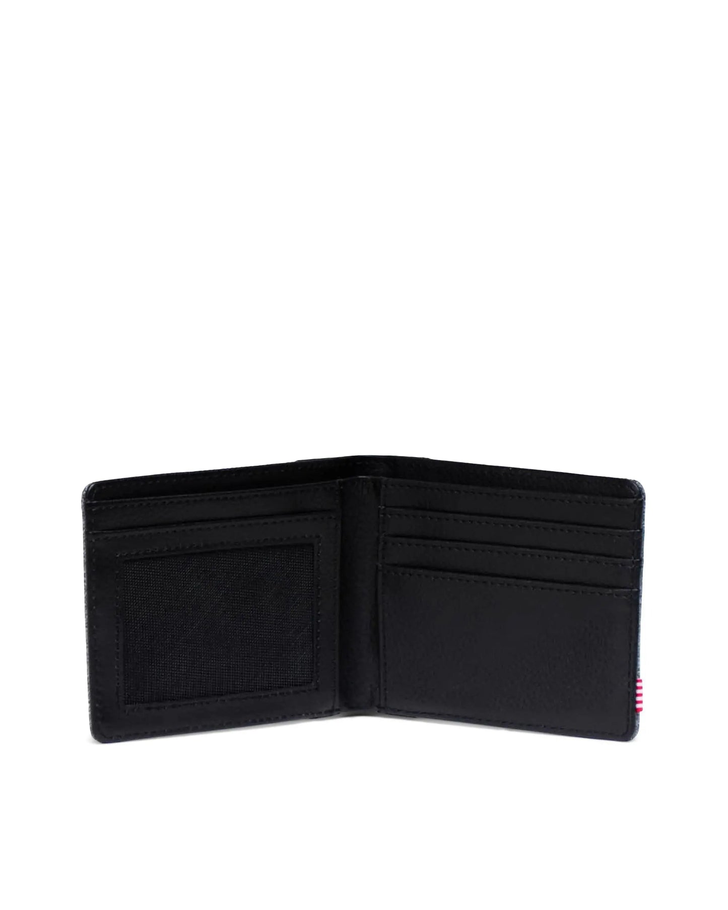 Herschel Hank Wallet in Raven Crosshatch - interior view