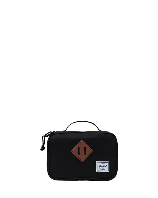 Herschel Heritage Pencil Case Black 2L - front view on white background