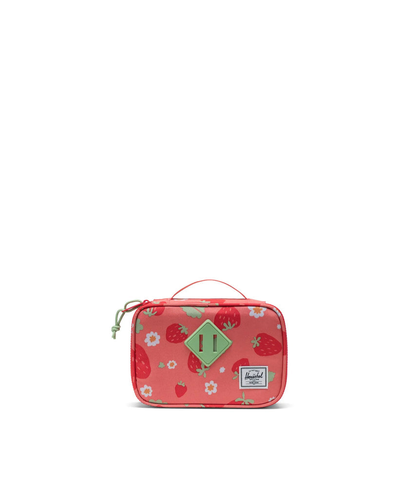 Herschel Heritage Pencil Case in Shell Pink Sweet Strawberries - front view