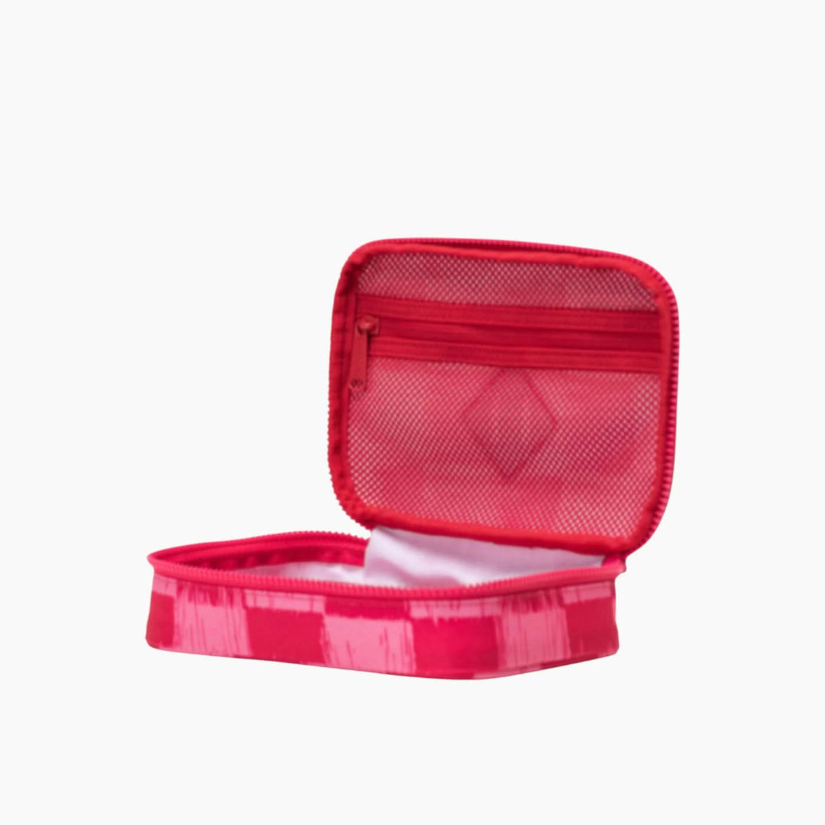 Herschel Heritage Pencil Case Check Yourself Raspberry - angle view — BambiniJO Jordan