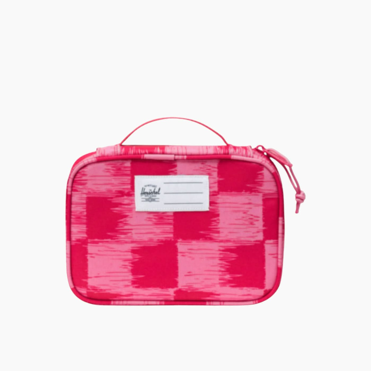 Herschel Heritage Pencil Case Check Yourself Raspberry - detail view — BambiniJO Jordan