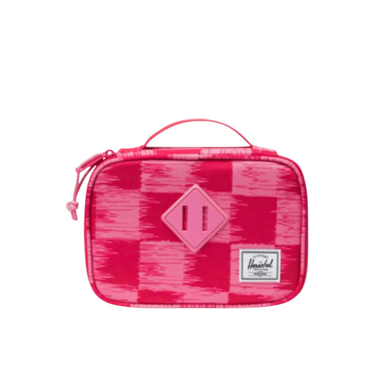Herschel Heritage Pencil Case Check Yourself Raspberry - front view