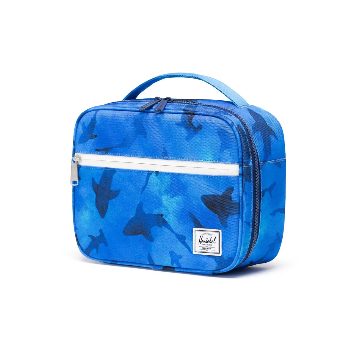 Herschel Pop Quiz Lunch Box Sharks Mazarine Blue 5L - side view