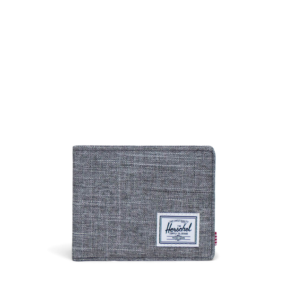 Herschel Roy RFID Wallet in Raven Crosshatch - studio shot
