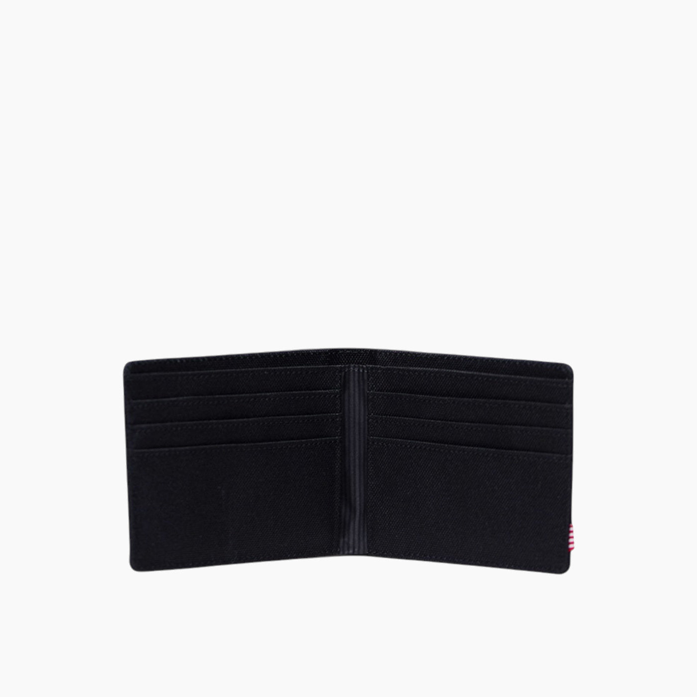Herschel Roy Wallet in Black Winter Plaid - detail view