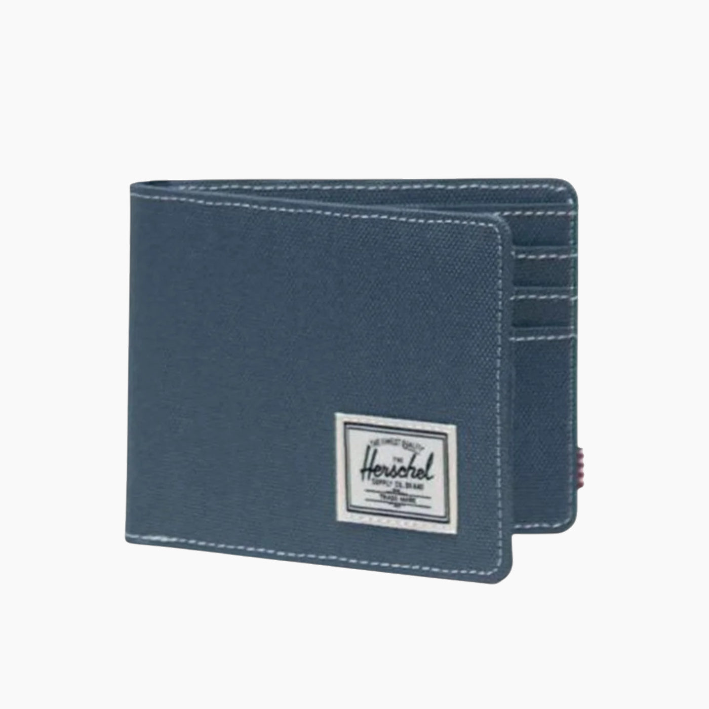 Herschel Roy Wallet in Blue Mirage/White Stitch - open interior view