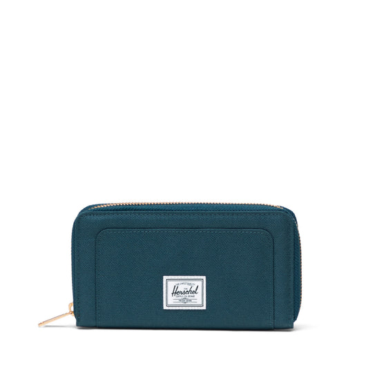 Herschel Thomas Wallet in Dark Sea, white background studio product shot