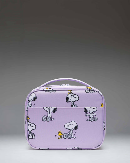 Herschel Peanuts Pop Quiz Lunch Box Snoopy and Woodstock Pastel Lilac - side