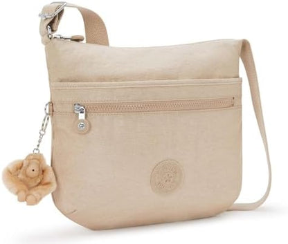 Kipling ARTO Crossbody Bag Sparkled Beige - detail view