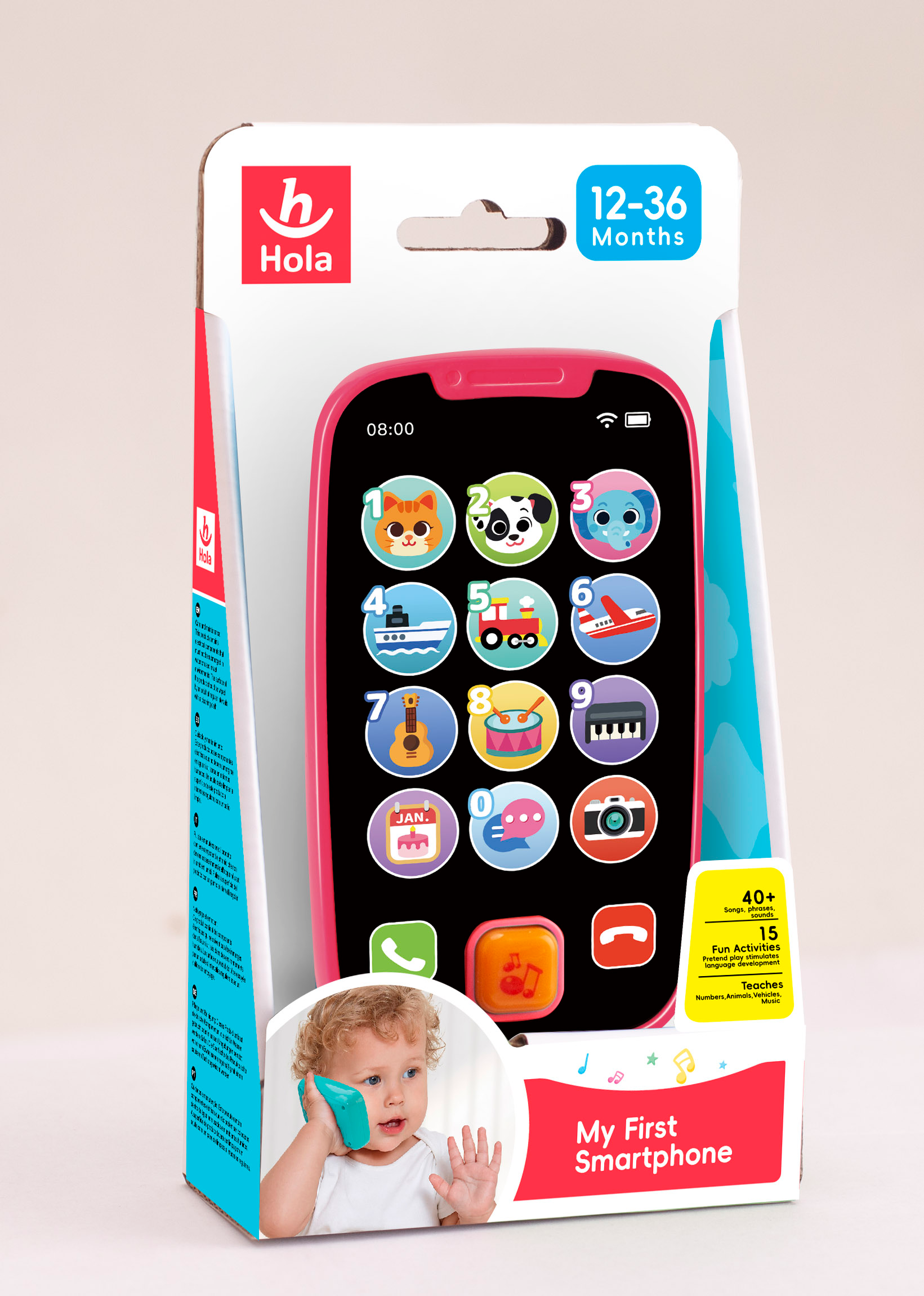HOLA - My First Smartphone | Pink HOLA - My First Smartphone | Pink