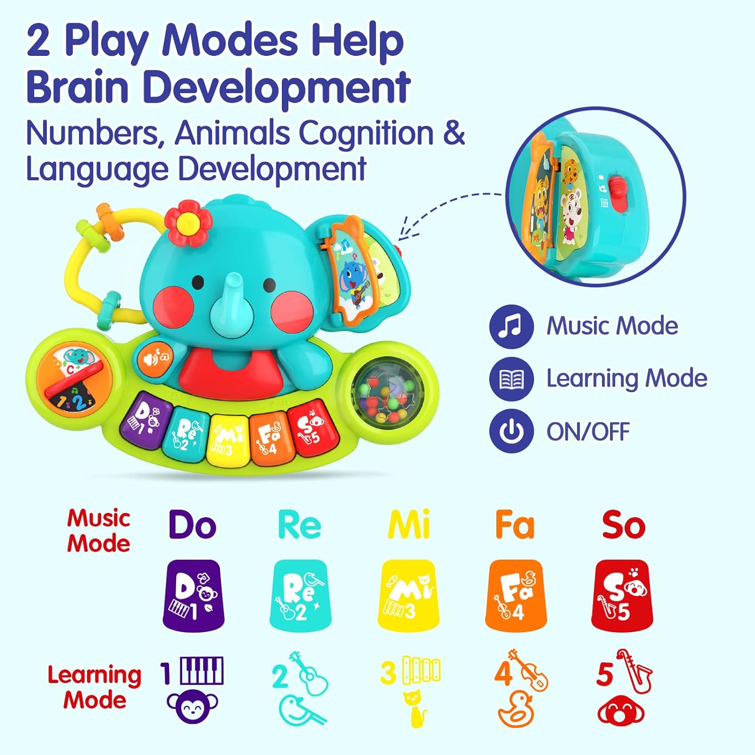 HOLA - 2-in-1 Musical Elephant HOLA - 2-in-1 Musical Elephant