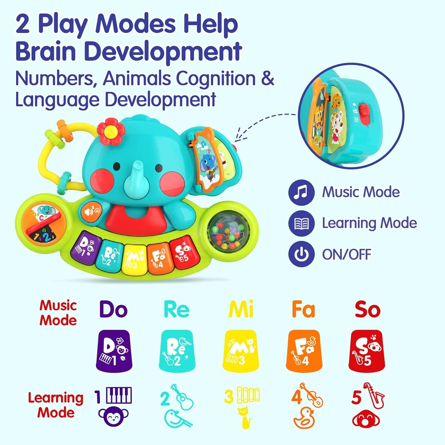 HOLA - 2-in-1 Musical Elephant