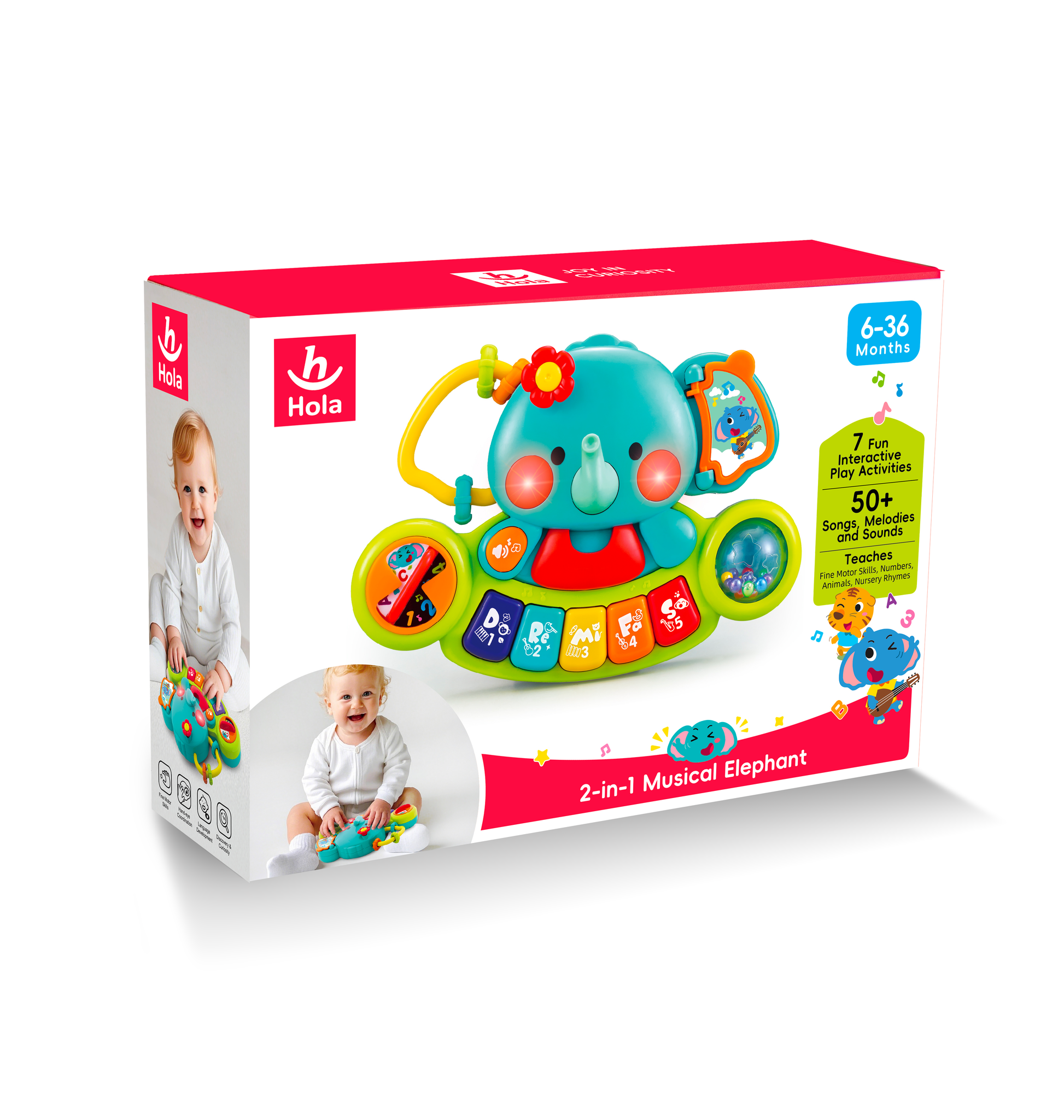 HOLA - 2-in-1 Musical Elephant HOLA - 2-in-1 Musical Elephant