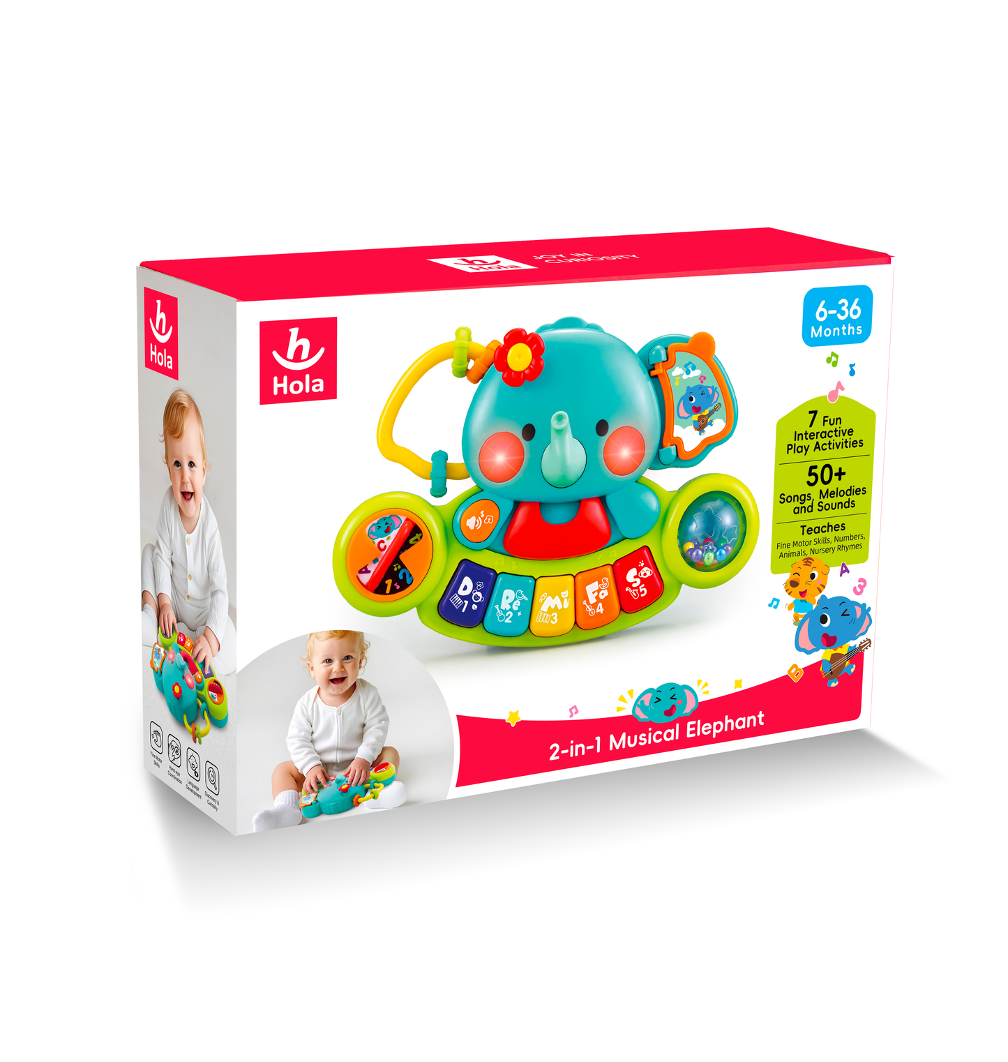 HOLA - 2-in-1 Musical Elephant