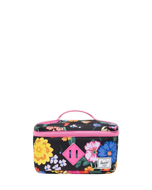 Herschel Heritage Kids Lunch Box in Paper Garden print, front view