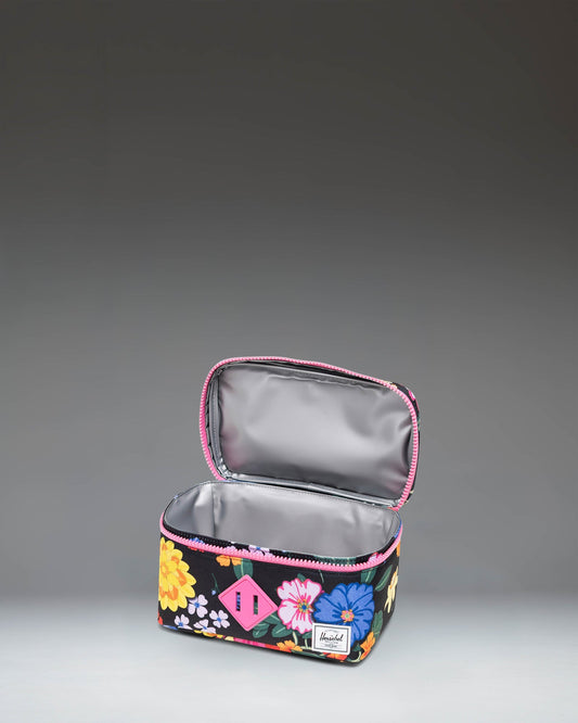 Herschel Heritage Kids Lunch Box in Paper Garden print, interior view — BambiniJO Jordan