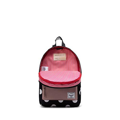 Herschel Heritage Kids Backpack Polka Dot Black and White/Ash Rose 9L - detail view