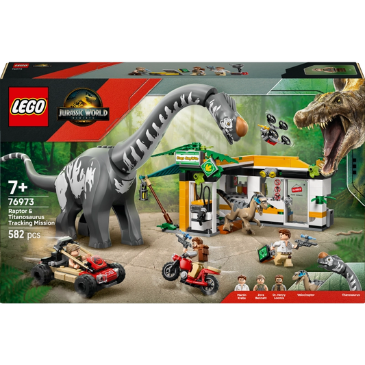 Lego - Raptor & Titanosaurus Tracking Mission 582 Pcs 7Y+ — BambiniJO Jordan
