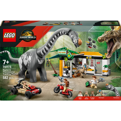Lego - Raptor & Titanosaurus Tracking Mission 582 Pcs 7Y+ — BambiniJO Jordan