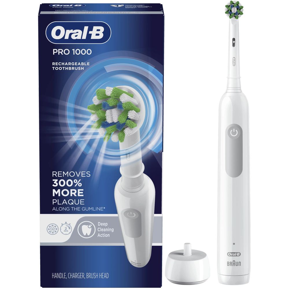 OralB Braun Rechargeable Electric Toothbrush With Pressure Sensor