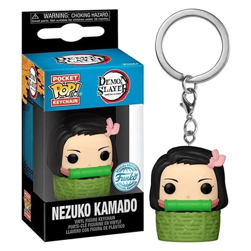 Funko - Pocket Pop! Animation: Demon Slayer- Nezuko in Basket | 3 سنوات فما فوق Funko - Pocket Pop! Animation: Demon Slayer- Nezuko in Basket | 3 سنوات فما فوق