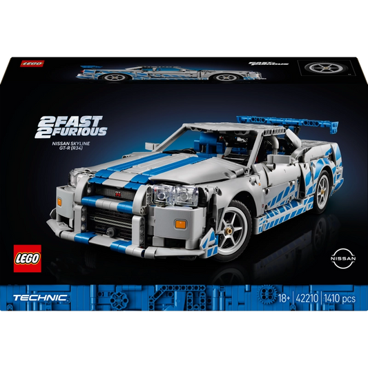 Lego - 2 Fast 2 Furious Nissan Skyline GT-R (R34) Car 1410 Pcs 18Y+ — BambiniJO Jordan
