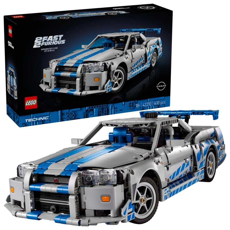 Lego - 2 Fast 2 Furious Nissan Skyline GT-R (R34) Car 1410 Pcs 18Y+ — BambiniJO Jordan