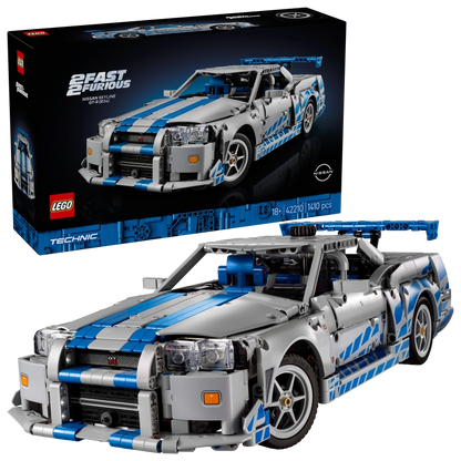 Lego - 2 Fast 2 Furious Nissan Skyline GT-R (R34) Car 1410 Pcs 18Y+ — BambiniJO Jordan