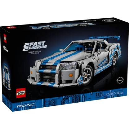 Lego - 2 Fast 2 Furious Nissan Skyline GT-R (R34) Car 1410 Pcs 18Y+ — BambiniJO Jordan