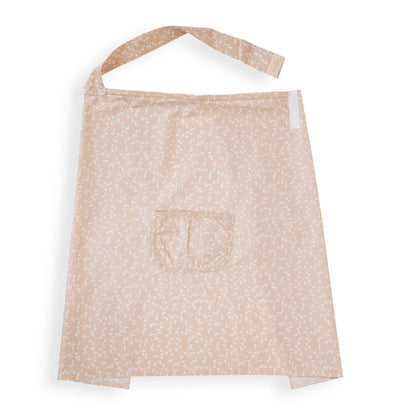 BabyJem Nursing Apron with Pocket Floral Salmon
