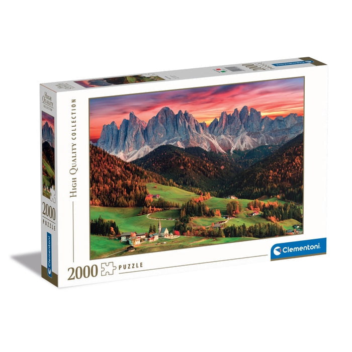 Clementoni Val di Funes 2000 piece jigsaw puzzle box art