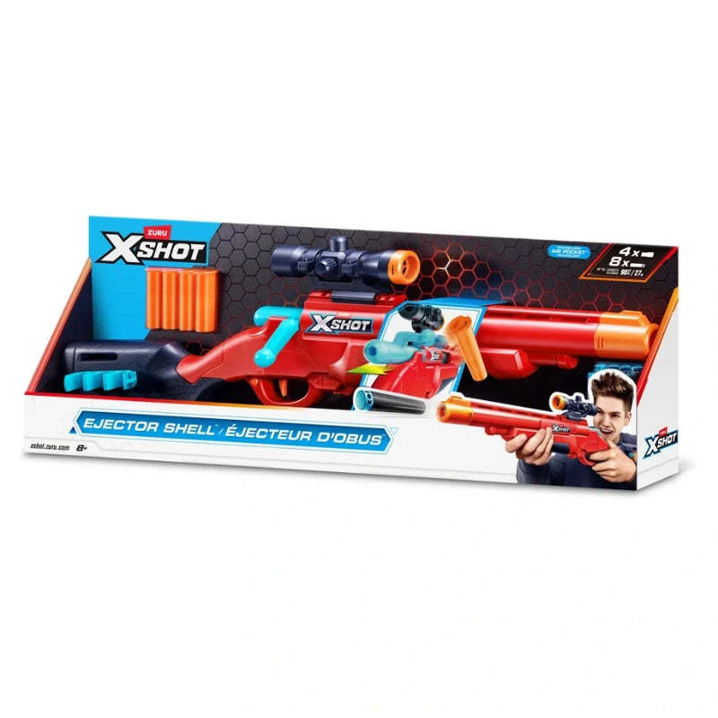 X-Shot - Excel Ejector Shell Bolt Action Blaster Series 1 (8 Darts) | 8Y+ X-Shot - Excel Ejector Shell Bolt Action Blaster Series 1 (8 Darts) | 8Y+