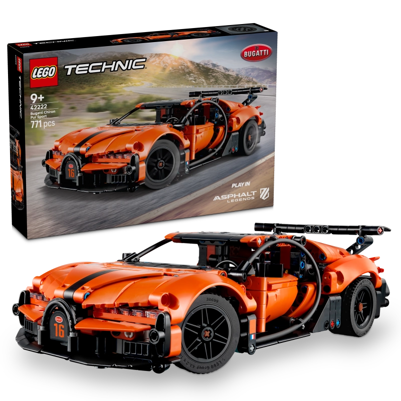 Lego - Bugatti Chiron Pur Sport Hypercar | 771 Pcs | 9Y+ Lego - Bugatti Chiron Pur Sport Hypercar | 771 Pcs | 9Y+