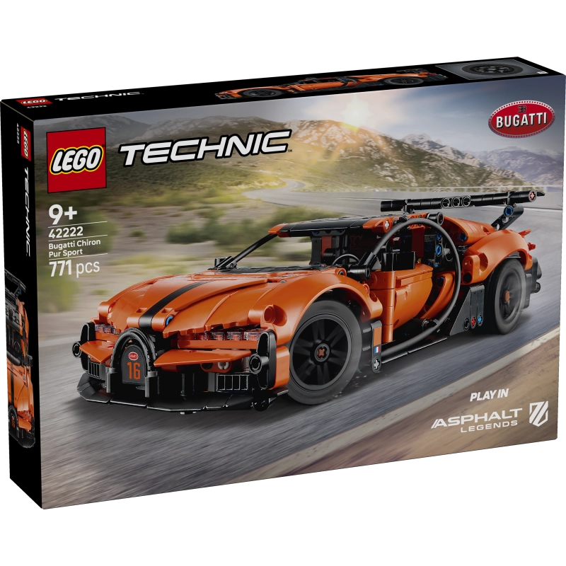 Lego - Bugatti Chiron Pur Sport Hypercar | 771 Pcs | 9Y+ Lego - Bugatti Chiron Pur Sport Hypercar | 771 Pcs | 9Y+