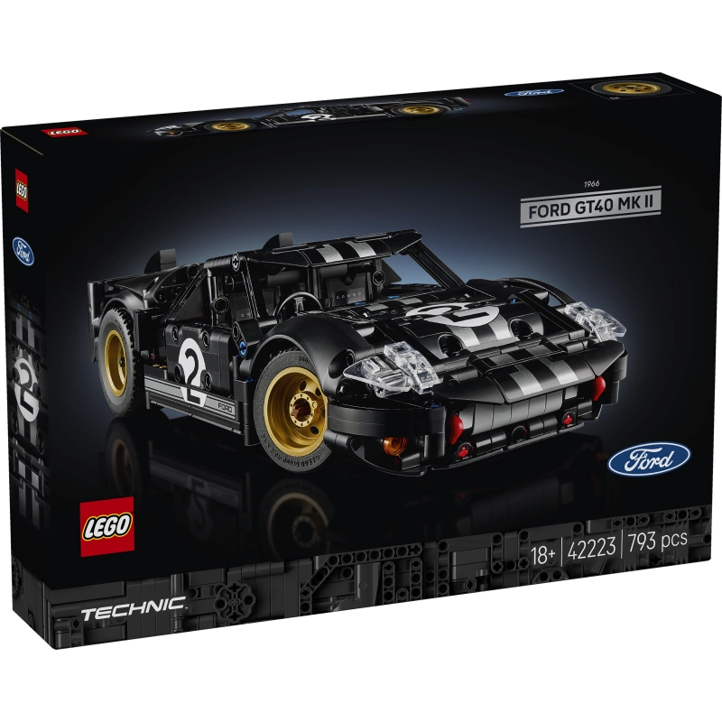 ليغو - سيارة سباق فورد GT40 MKII موديل 1966 | 793 قطعة | 18 سنة فأكثر ليغو - سيارة سباق فورد GT40 MKII موديل 1966 | 793 قطعة | 18 سنة فأكثر