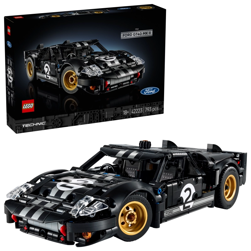 ليغو - سيارة سباق فورد GT40 MKII موديل 1966 | 793 قطعة | 18 سنة فأكثر ليغو - سيارة سباق فورد GT40 MKII موديل 1966 | 793 قطعة | 18 سنة فأكثر
