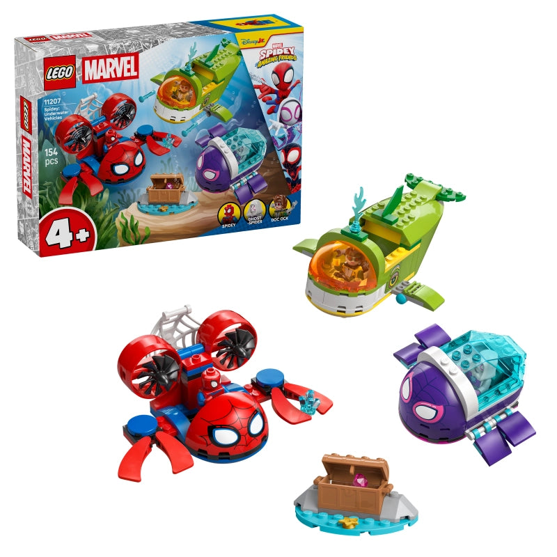 Lego - Spidey: Underwater Vehicles 154 Pcs 4Y+ — BambiniJO Jordan