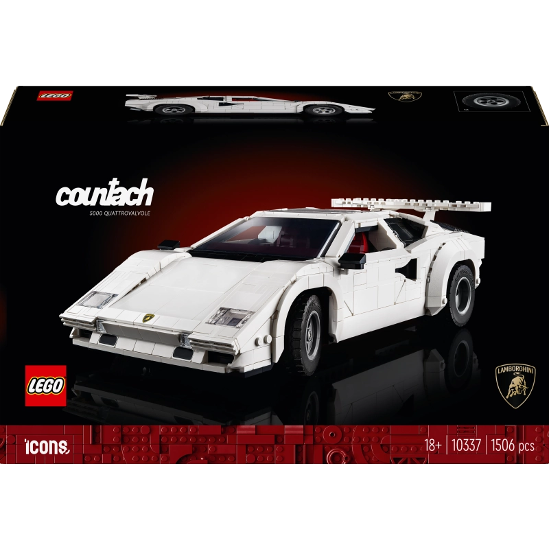 Lego - Lamborghini Countach 5000 Quattrovalvole (Rare Edition) 1506 Pcs 18Y+ — BambiniJO Jordan