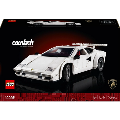 Lego - Lamborghini Countach 5000 Quattrovalvole (Rare Edition) 1506 Pcs 18Y+ — BambiniJO Jordan