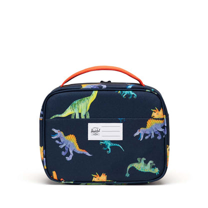 Herschel Pop Quiz Lunch Box Little Herschel Watercolour Dinos Darkest Navy 5L