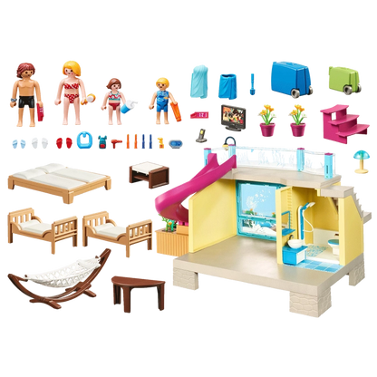 Playmobil - Bungalow with Pool- 156 Pcs | 4Y+