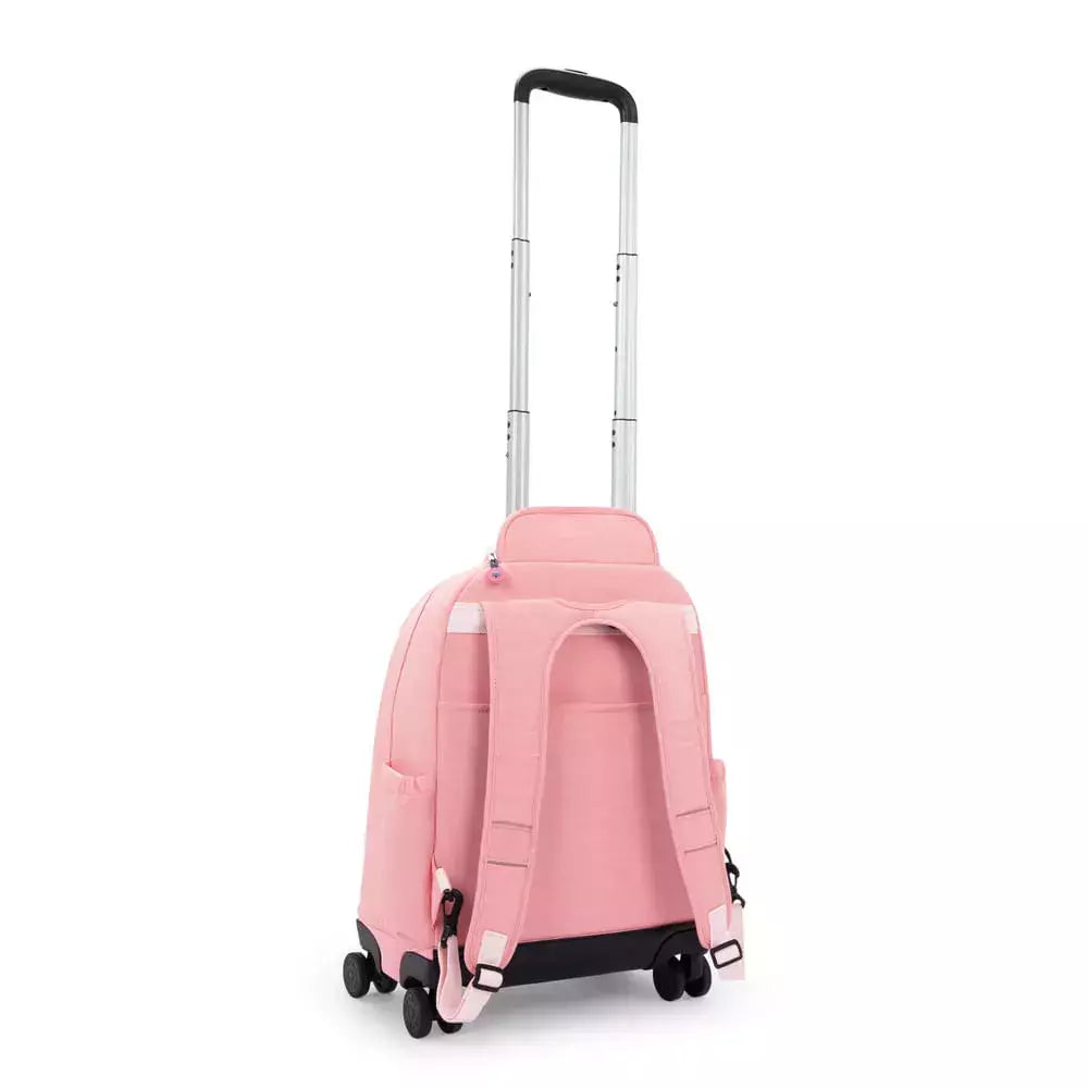 Kipling New Zea Coral Sea wheeled backpack - back view