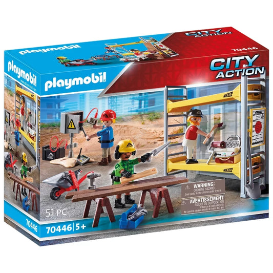 Playmobil - Scaffolding With Workers- 51 Pcs | 5Y+