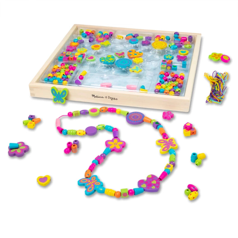 Melissa & Doug - Created by Me! Bead Bouquet Wooden Bead Kit | 4Y+