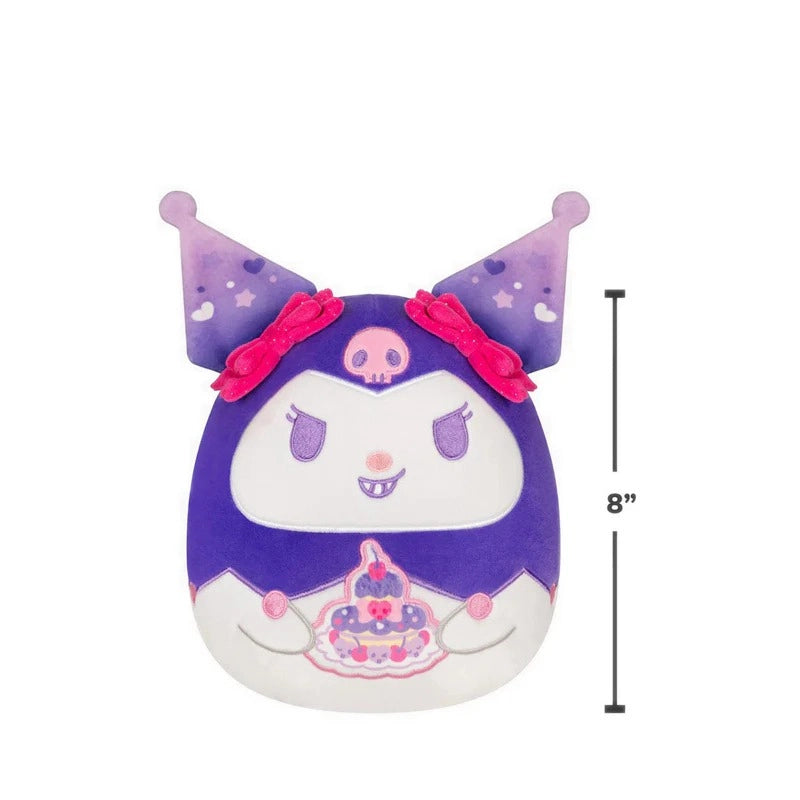 Squishmallows - Little Plush 8" Hello Kitty and Friends- Kuromi Holding Cherry Cake | 1-6Y