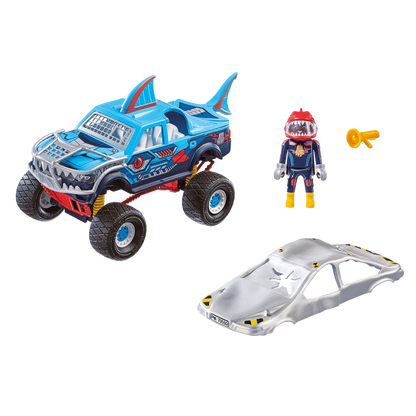 Playmobil - Stunt Show Shark Monster Truck- 45 Pcs | 4Y+